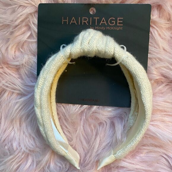 *NWT* Hairitage Sweater Headband in Ivory - Picture 1 of 3